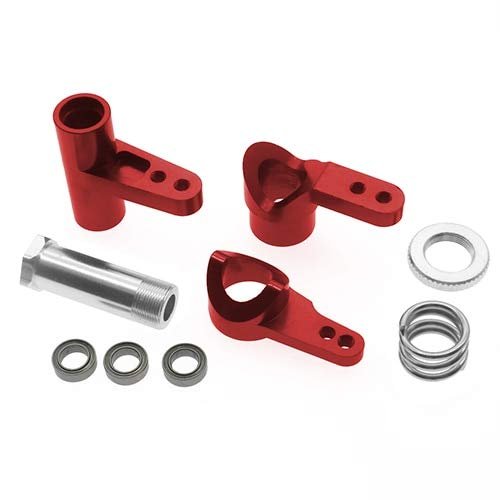 Occus Parts & Accessories 1pcs Alloy Servo Saver Set for Rc Hobby Model Car 1-10 Vrx Octane Vetta Karoo Ftx Outlaw Upgraded Hop-Up Parts - (Color: Red)