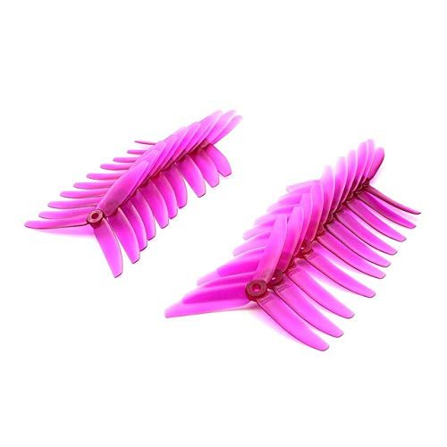 Parts & Accessories 10Pairs/lot GEPRC 5040 Transparent Three-bladed Paddles FPV Drone Propellers - (Color: Purple)