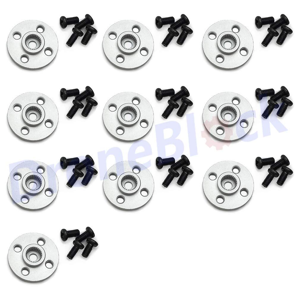 Parts & Accessories 10 Pcs Metal Steering Gear Disc Stent 25T Servo Arm Round Type for MG995 MG996R RC Robot Car
