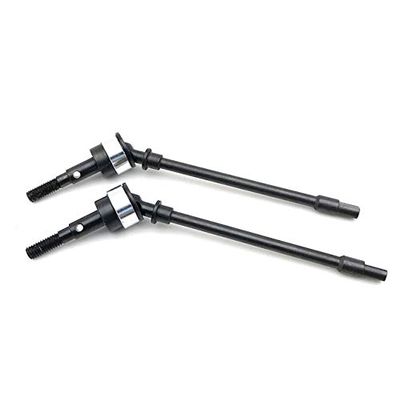 Parts & Accessories INJORA Metal Front Dogbone Axle CVD Drive Shaft Silver/Red for RC Crawler Axial SCX10 - (Color: Silver)