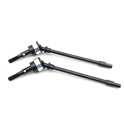 Parts & Accessories INJORA Metal Front Dogbone Axle CVD Drive Shaft Silver/Red for RC Crawler Axial SCX10 - (Color: Silver)