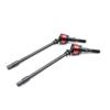 Parts & Accessories INJORA Metal Front Dogbone Axle CVD Drive Shaft Silver/Red for RC Crawler Axial SCX10 - (Color: Silver) view 2