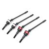 Parts & Accessories INJORA Metal Front Dogbone Axle CVD Drive Shaft Silver/Red for RC Crawler Axial SCX10 - (Color: Silver) view 3