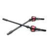 Parts & Accessories INJORA Metal Front Dogbone Axle CVD Drive Shaft Silver/Red for RC Crawler Axial SCX10 - (Color: Silver) view 4