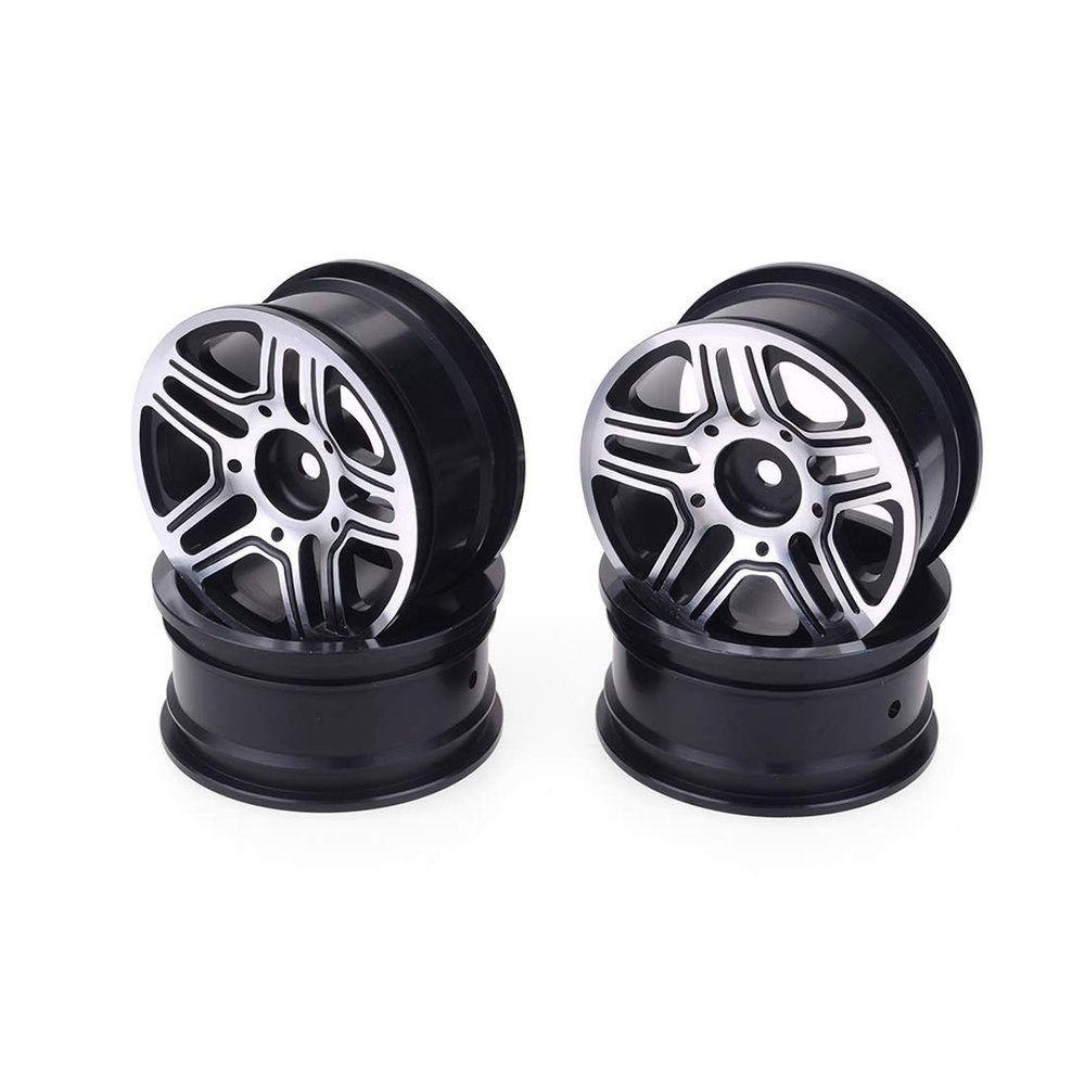 Parts & Accessories 4pcs 1/10 On-Road Drift Car 52MM Aluminum Alloy Metal Wheel Hub 1.9 Inch Climb Car Wheel Rim for Tamiya - (Color: Blue)