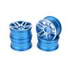 Parts & Accessories 4pcs 1/10 On-Road Drift Car 52MM Aluminum Alloy Metal Wheel Hub 1.9 Inch Climb Car Wheel Rim for Tamiya - (Color: Blue) view 3
