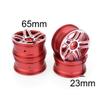 Parts & Accessories 4pcs 1/10 On-Road Drift Car 52MM Aluminum Alloy Metal Wheel Hub 1.9 Inch Climb Car Wheel Rim for Tamiya - (Color: Blue) view 4