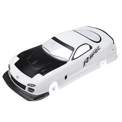 Occus Parts & Accessories 1/10 Clear RC Silk Screen Car Shell Modification for Mazdas RX7 Wheelbase 210X460MM PVC 1:10 Painted Body Shell withSpoiler Part