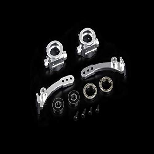 Occus Parts & Accessories CNC Alloy Front and Rear Wheel Bearing Base Kit for 1/6 FS Racing FG Monster Hummer ROVAN Big Monster Truck RC CAR Toys Parts - (Color: Front Silver)