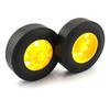 Parts & Accessories 5 Pairs/Lot 11.5mm42mm RC Model Truck Wheels Front+Rear Tires for DIY Toy Cars Spare Parts Rubber Skin Tyres - (Color: Front protrude) view 1