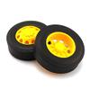 Parts & Accessories 5 Pairs/Lot 11.5mm42mm RC Model Truck Wheels Front+Rear Tires for DIY Toy Cars Spare Parts Rubber Skin Tyres - (Color: Front protrude) view 3