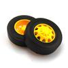 Parts & Accessories 5 Pairs/Lot 11.5mm42mm RC Model Truck Wheels Front+Rear Tires for DIY Toy Cars Spare Parts Rubber Skin Tyres - (Color: Front protrude) view 4