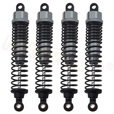 Parts & Accessories 4pcs Adjustable HSP 108004 08041 Aluminum Oil Shock Absorber Oil Filled Upgrade Parts for 1:10 Off Road Monster Truck RC Car 4WD - (Color: Grey 8028-D2)