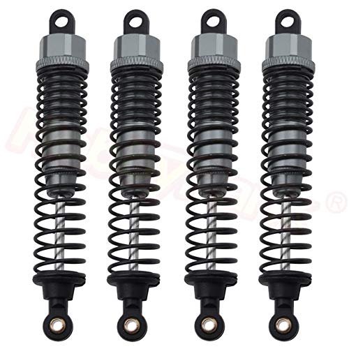 Parts & Accessories 4pcs Adjustable HSP 108004 08041 Aluminum Oil Shock Absorber Oil Filled Upgrade Parts for 1:10 Off Road Monster Truck RC Car 4WD - (Color: Grey 8028-D2)