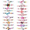 BBTO 20 Pcs Girl Friendship Colorful Bracelets Set Kids Rainbow Party Favors Easter Basket Stuffers Unicorn Animal Pendant Owl Cat Cute Adjustable Bracelets for Girls Women Valentine Easter Gift view 1