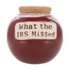 Cottage Creeks Jars - What The IRS Missed Piggy Bank, Ceramic Savings Bank, Retirement Gifts, Gifts for Men, Boss, Accountant view 1