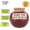 Cottage Creeks Jars - What The IRS Missed Piggy Bank, Ceramic Savings Bank, Retirement Gifts, Gifts for Men, Boss, Accountant view 3