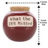 Cottage Creeks Jars - What The IRS Missed Piggy Bank, Ceramic Savings Bank, Retirement Gifts, Gifts for Men, Boss, Accountant view 4
