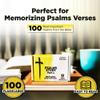 Agape Psalms Study Flashcards Part 1, 100 Essential Bible Verses, Pack of 100 Cards, Christian Memorization Aid, Made in USA, English, Durable Paper, Portable Size, Ages 10+, Scripture Study Guide view 4