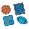 Birthday Baller Embroidered Patches | 1 5/8" - 3 1/8" | Multicolor | 4 Pcs view 2