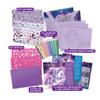 Nebulous Stars Fantasy Horses Sketchbook for Kids - 35 Large Stenciled Purple Pages - Comes with 80 Stencils view 3