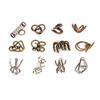 Ancient Metals 12-Piece Metal Puzzle Set  Brain Teaser Disentanglement Puzzles for Adults & Teens, Logic Game Gift for Men, Stress Relief Desk Toys, Unique Metal Mind Challenges view 4