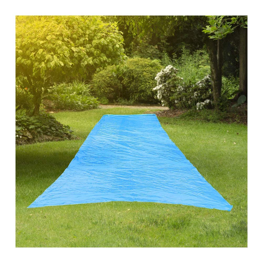RESILIA - Super Slip Lawn Water Slide XL, 20 Feet Long x 6 Feet Wide, for Adults and Teens, Powder Blue with Hold Steady Stakes, Made in The USA