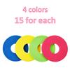120 Pieces Foam Disc Shooter Flying Foam Disc Toy for Remote Control Robot Toy, Red, Blue, Yellow, Green view 4