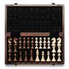 A&A 15" Magnetic Wooden Chess Set, Handmade 3" King Height Staunton Chess Pieces with 2 Extra Queens, Folding Portable Travel Game Set view 1