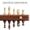 A&A 15" Magnetic Wooden Chess Set, Handmade 3" King Height Staunton Chess Pieces with 2 Extra Queens, Folding Portable Travel Game Set view 2