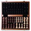 A&A 15" Magnetic Wooden Chess Set, Handmade 3" King Height Staunton Chess Pieces with 2 Extra Queens, Folding Portable Travel Game Set view 4