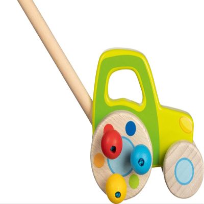 Goki 54880 Tractor para empujar Baby Balls, Multi-Coloured (Multi-Coloured)