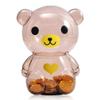 DreamsEden Cute Bear Piggy Bank, Small Plastic Money Coin Box Saving Pot, 5.9''H view 1