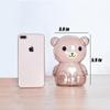 DreamsEden Cute Bear Piggy Bank, Small Plastic Money Coin Box Saving Pot, 5.9''H view 2