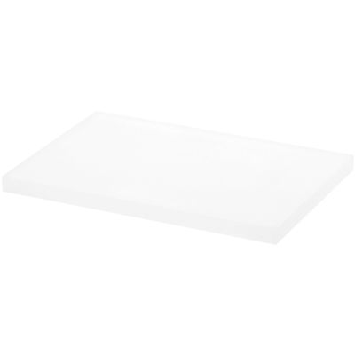 Plymor Frosted Rectangular Acrylic Display Base, 6" W x 4" D x 0.375" H, Pack of 3