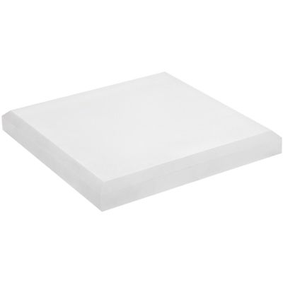 Plymor Frosted Acrylic Square Beveled Display Base, 6" W x 6" D x 0.75" H, Pack of 2
