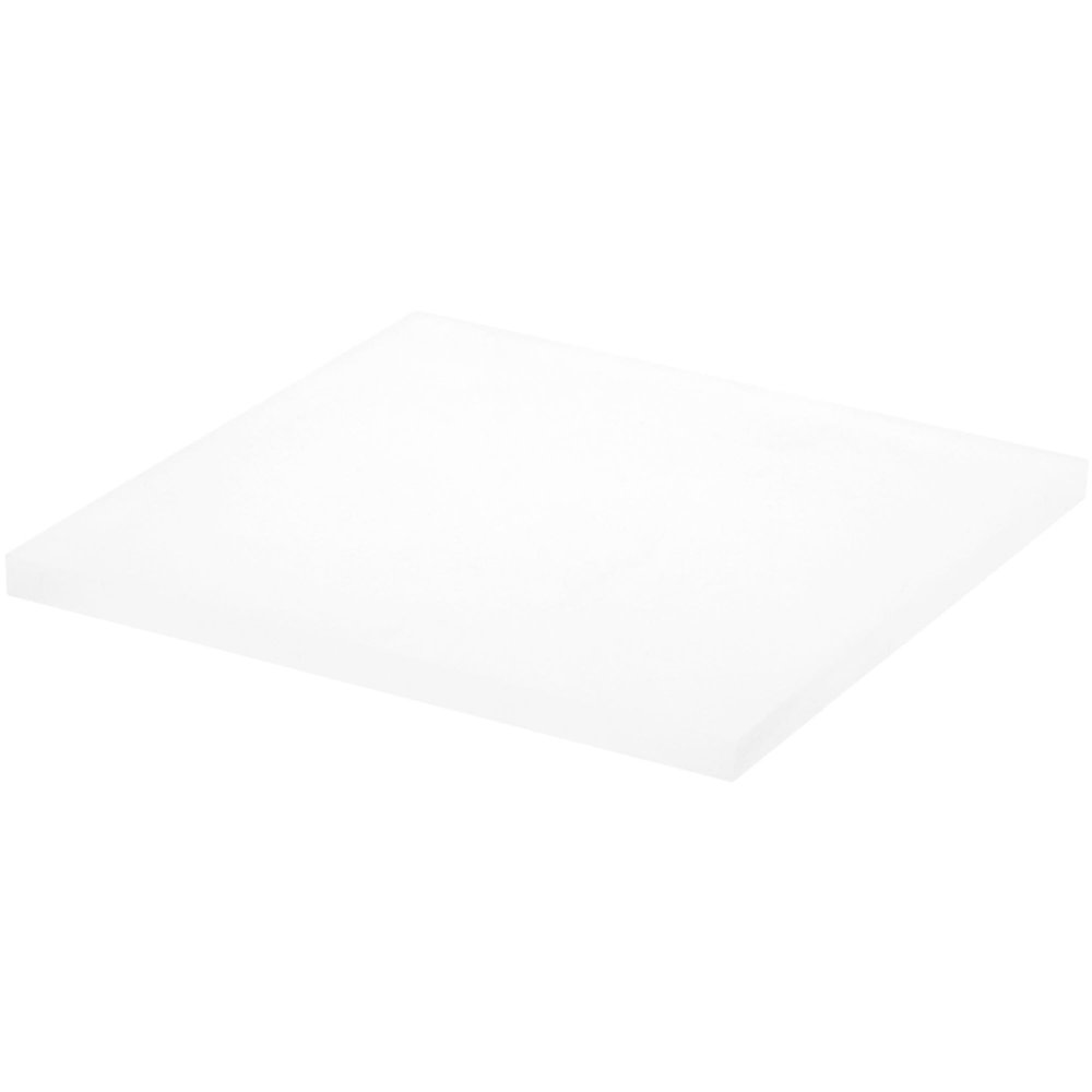 Plymor Frosted Square Acrylic Display Base, 6" W x 6" D x 0.375" H, Pack of 3