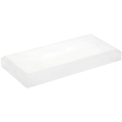 Plymor Frosted Acrylic Rectangular Beveled Display Base, 6" W x 3" D x 0.75" H, Pack of 6