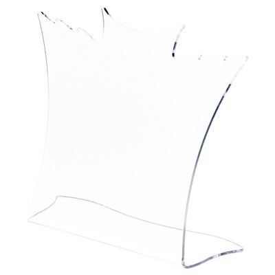 Plymor Clear Acrylic Winged Necklace Display Stand, 8.5" W x 3" D x 7.25" H (6 Pack)
