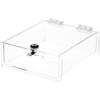 Plymor Clear Acrylic Locking Countertop Display Case, 2.75" H x 7.5" W x 8.5" D (3 Pack) view 1