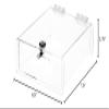 Plymor Clear Acrylic Locking Countertop Display Case, 2.75" H x 7.5" W x 8.5" D (3 Pack) view 2