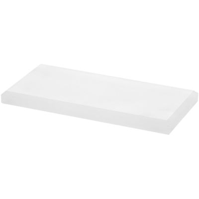 Plymor Frosted Acrylic Rectangular Beveled Display Base, 6" W x 3" D x 0.5" H, Pack of 6