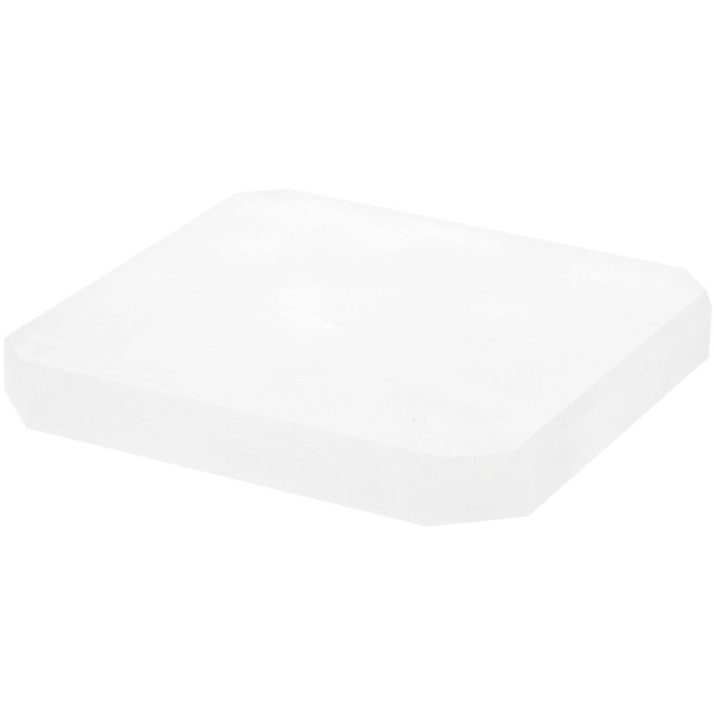 Plymor Frosted Acrylic Beveled Corner-Cut Display Base, 6" W x 6" D x 0.75" H, Pack of 3