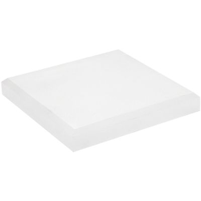 Plymor Frosted Acrylic Square Beveled Display Base, 5" W x 5" D x 0.75" H, Pack of 6