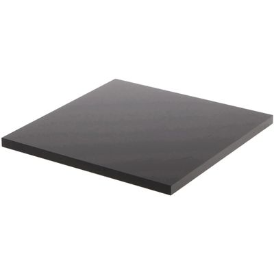 Plymor Black Square Acrylic Display Base, 7" W x 7" D x 0.375" H, Pack of 3