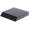Plymor Black Acrylic Square Display Base (Angled-Front for Label), 2" W x 2" D x 0.375" H, Pack of 24 view 1