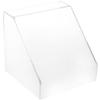 Plymor Clear Acrylic Slanted Front Display Case with No Base, 8" x 8" x 8" (3 Pack) view 1