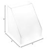 Plymor Clear Acrylic Slanted Front Display Case with No Base, 8" x 8" x 8" (3 Pack) view 2