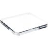 Plymor Clear Acrylic Beveled Corner-Cut Display Base, 9" W x 9" D x 0.75" H, Pack of 2 view 1