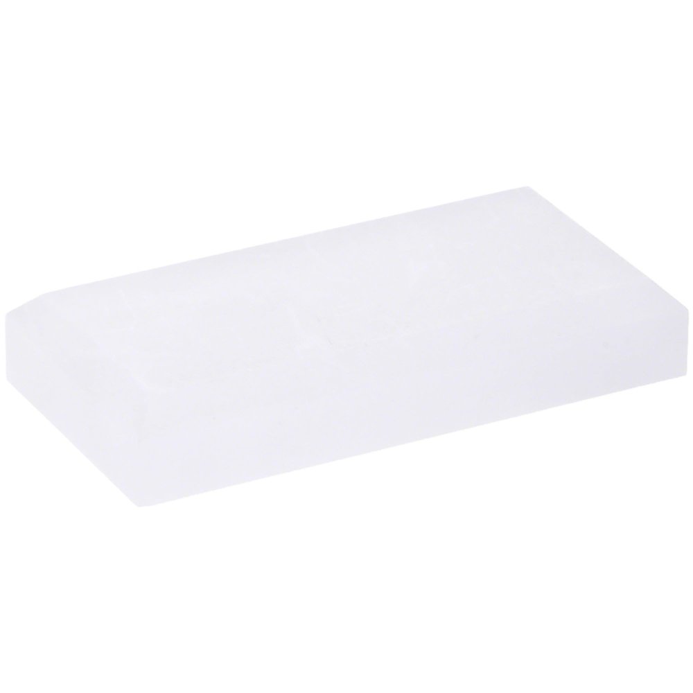 Plymor Frosted Acrylic Rectangular Beveled Display Base, 4" W x 2" D x 0.75" H, Pack of 6